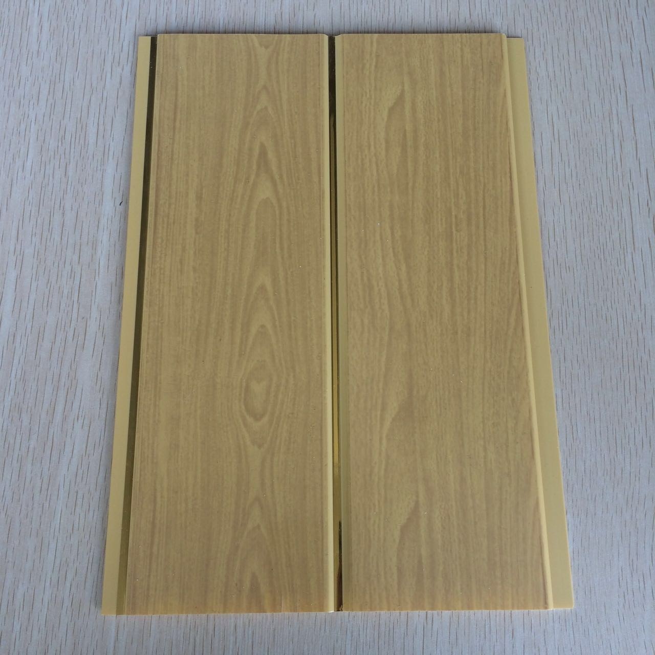 Waterproof and fireproof PVC wpc wood bamboo ceiling wall panel design for exterior interior decoration