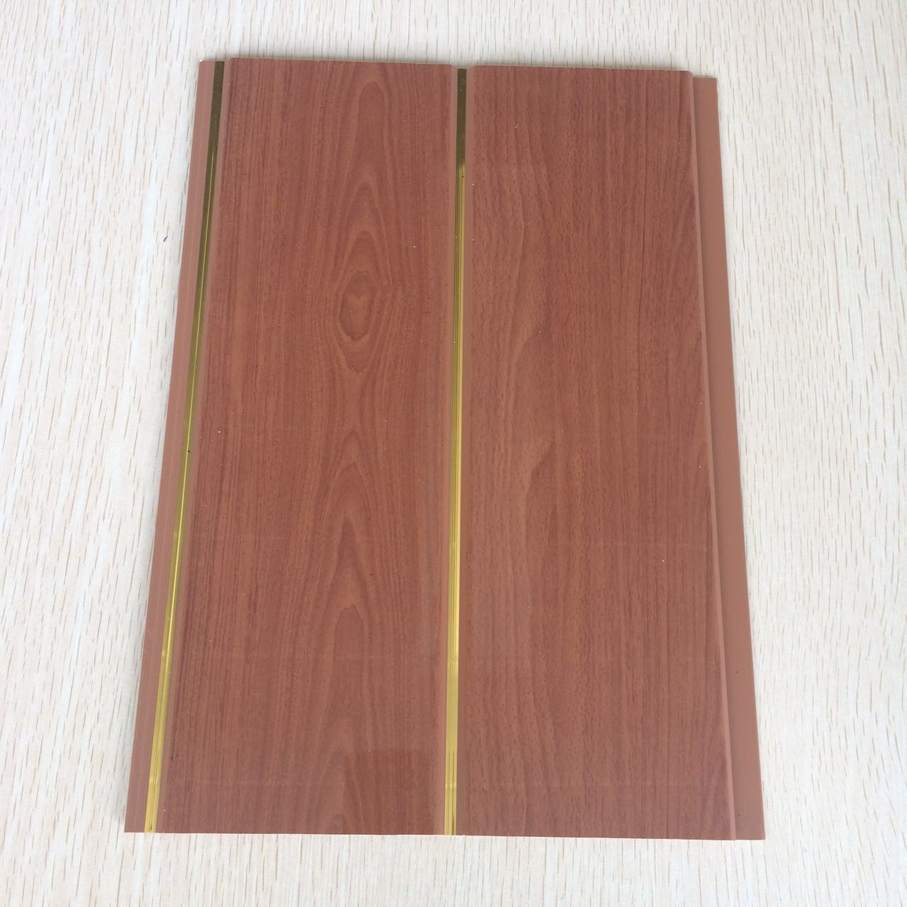 Waterproof and fireproof PVC wpc wood bamboo ceiling wall panel design for exterior interior decoration