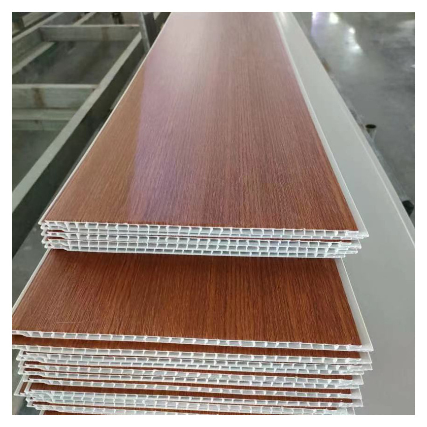 Waterproof and fireproof PVC wpc wood bamboo ceiling wall panel design for exterior interior decoration