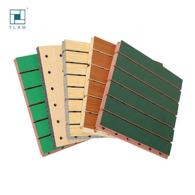 High quality sound absorbing wood slatted wall acoustic felt panels for interior decoration Wall And Ceiling