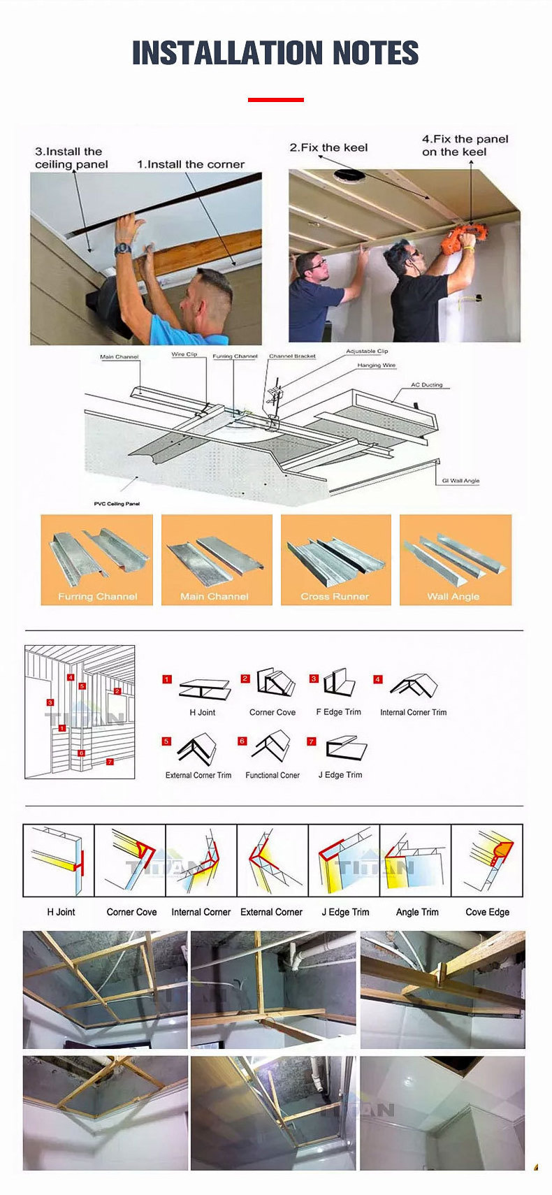 Decorative Fireproof Soundproof PVC Curved Plastic Ceiling False Ceiling Panel Hot Stamping Surface Finish Printing Lamination