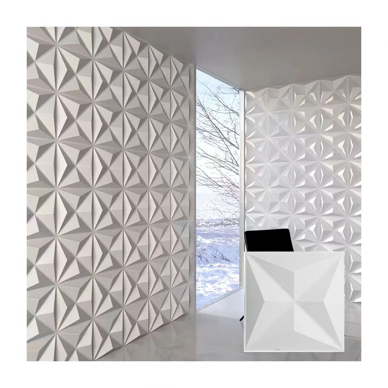 High Quality PVC 3d Wall Panel Three-dimensional Board Background Wall Panel 3d Three-dimensional Wall Sticker Bump Relief