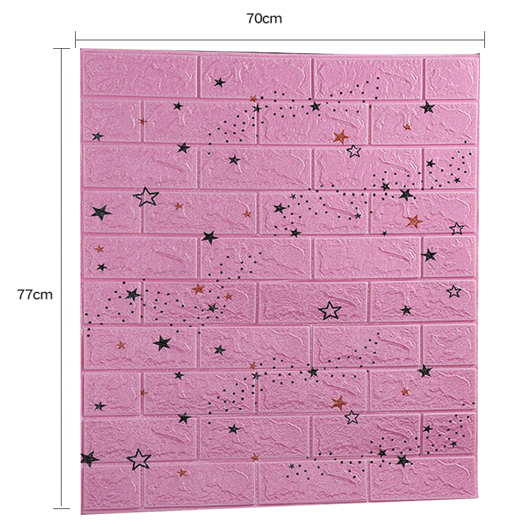 soundproof 77*70cm 3d brick wallpaper thicken pe xpe foam  wall sticker internal decorative wall panel