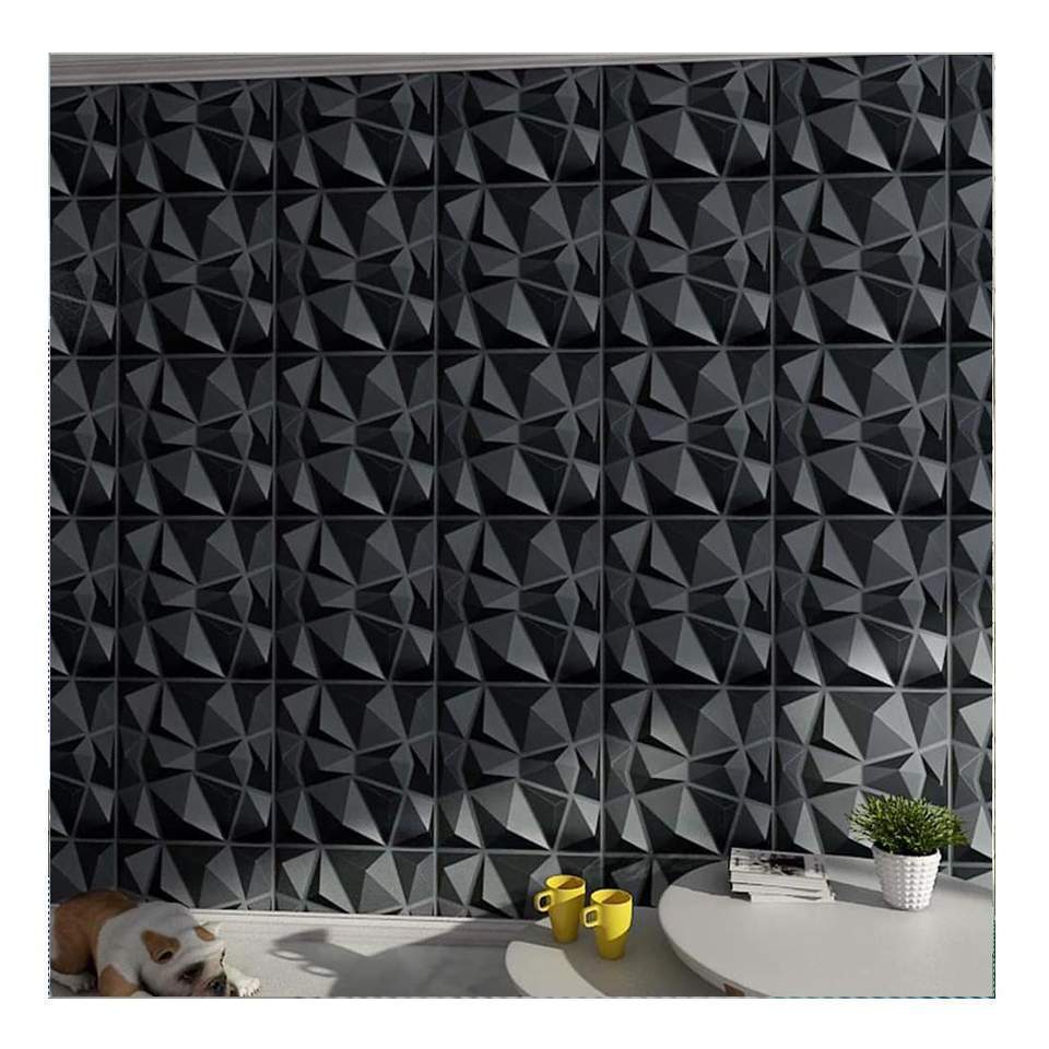 Indoor Modern Waterproof Interior Wall Panel Pvc Brick 3d Wallpapers for Walls Home Decoration Geometric 3D Model Design 5 Years