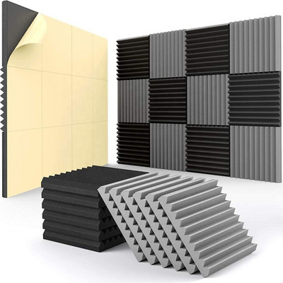 300x300x25mm Acoustic Foam Sound Insulation Panel Soundproofing Studio Wedges Tiles Sound Proof Absorbing Wall Panels