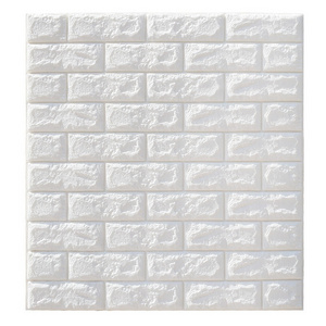 PE Wall Panels 3d Brick Wallpaper self adhesive 3d Foam Wall Stickers for Home Decoration