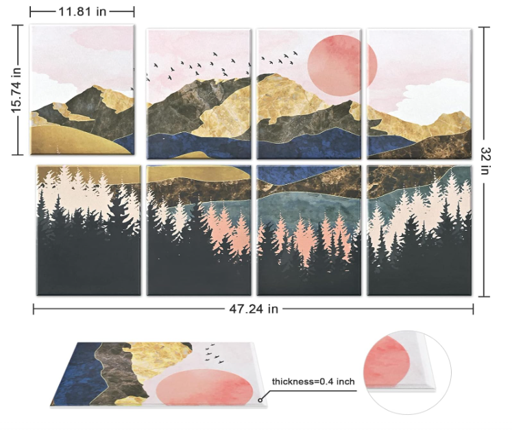 Acoustic Panels Self-adhesive Sound Proofing Padding Decorative Sound Absorbing Boards for Home or Office