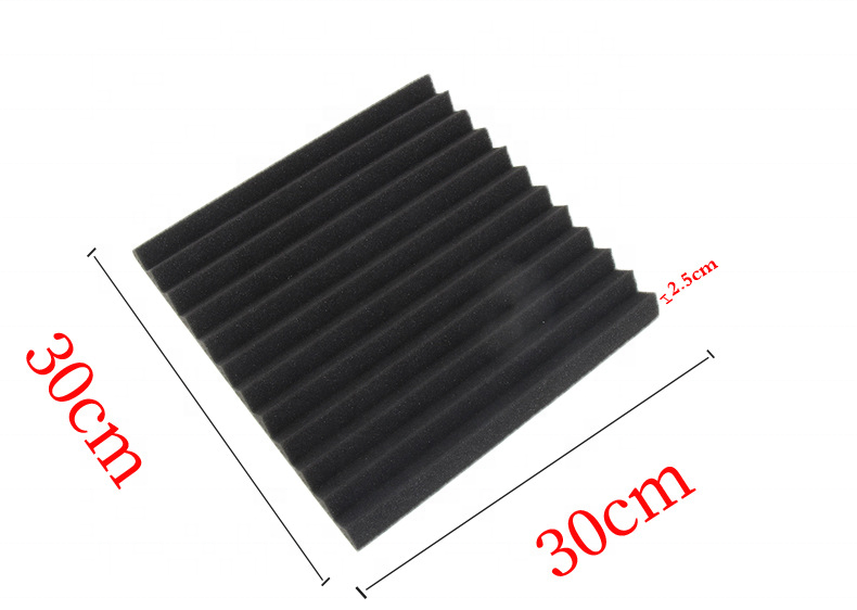 New Arrivals High Quality Black Gray Customize Triangular Groove Acoustic Foam Panels Sound Insulation Panel Acoustic Panels