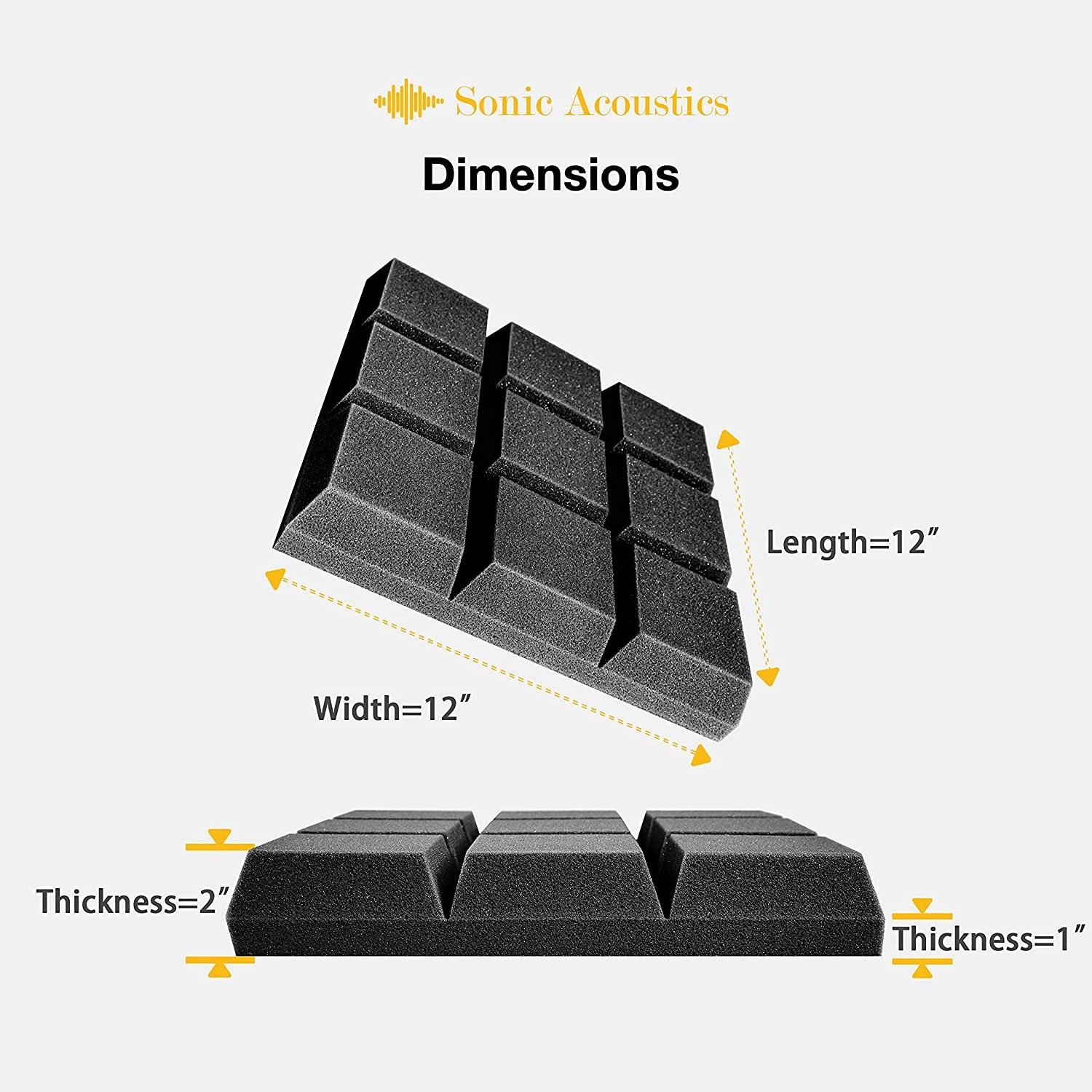 hot sales  wholesale sound proof absorbing studio acoust panel wall white acoustic foam rubber panels