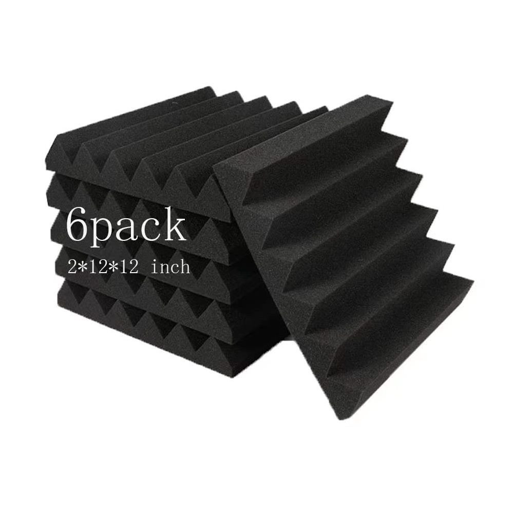 acoustic wedge studio foam sound noise sponge foam for self-adhesive 50cm acoustic panel insulaition soundproofing foam