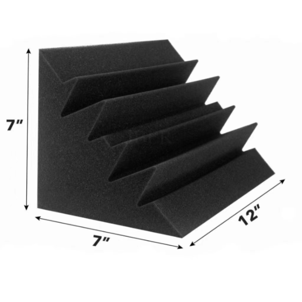 Acoustic Foam Bass Trap Studio Foam Soundproof Padding Wall Panels Corner Block Finish for Studios Home and Theater KTV