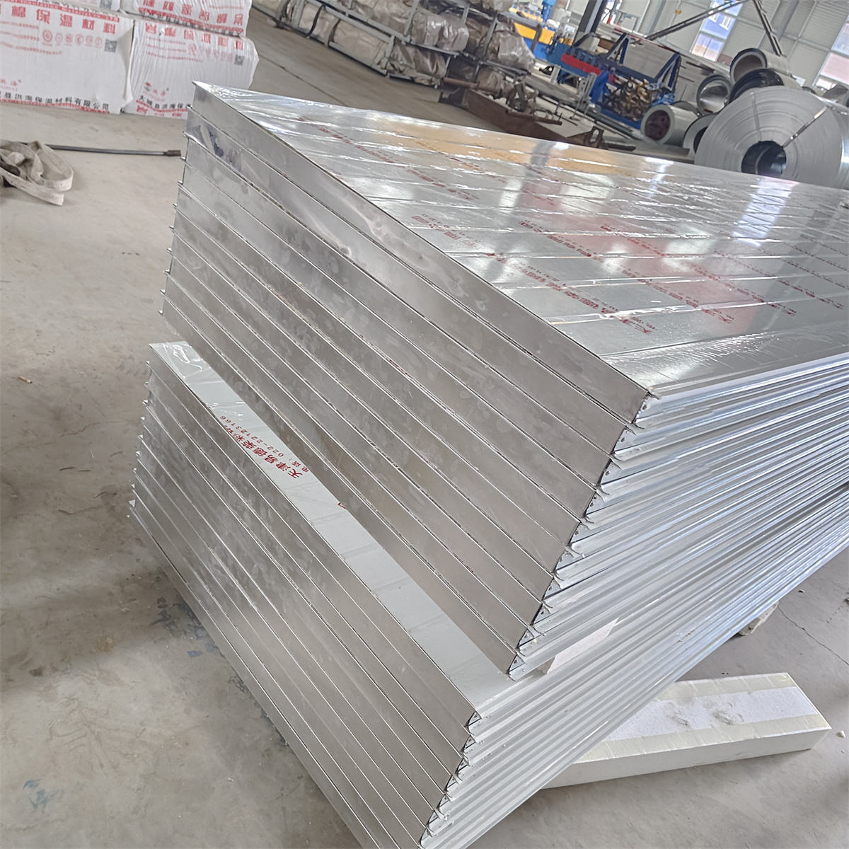 50mm density rock wool pu sandwich panel roof wall exterior sandwich board for heat thermal insulations materials