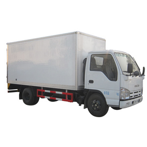 Isuzu 3 Ton 5 Ton Mini Trucks For Sale With Van Box Diesel Type 6 Wheels Delivery Truck With Closed Lorry Box