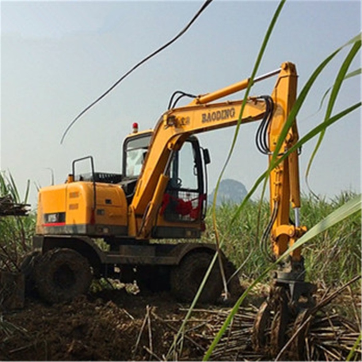 Farm loader 4WD sugar cane loader work in farm BD80W