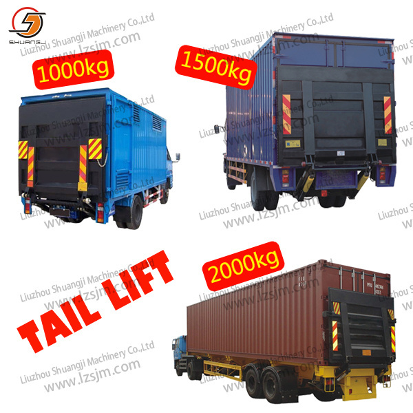 500kg-2000kg hydraulic power tailgate lift truck tail lift truck rear lift truck