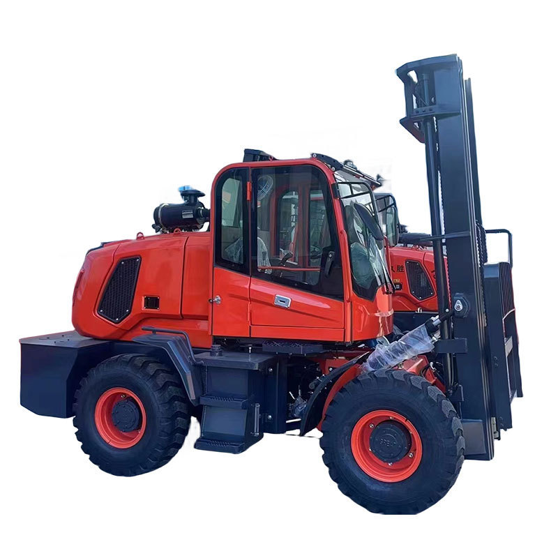 Multifunction 4WD rough terrain 4X4 diesel forklift 3ton 3.5ton 4ton 5ton diesel forklift with 6m 8m lifting height