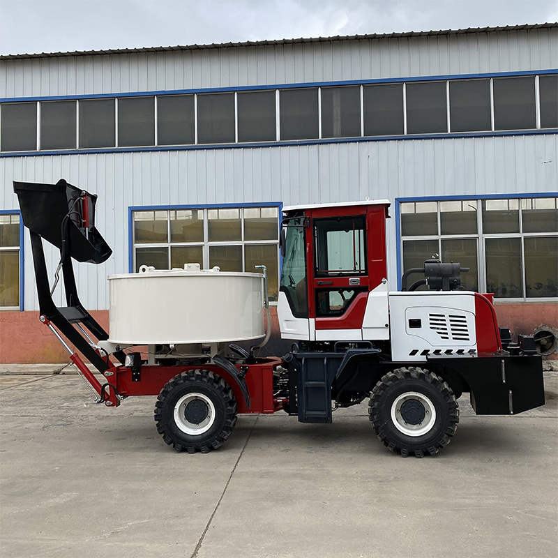 Flat Mouth Concrete Mixer Truck With Self Loader  used concrete mixer truck concrete mixer with pump