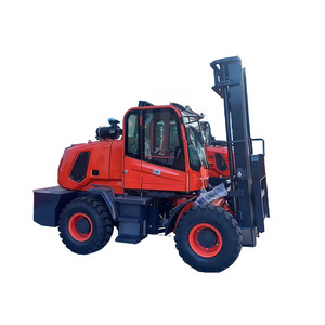 Multifunction Brand New Outdoor 4 Four Wheel Drive Off-Road Forklift All Rough Terrain Off Road Diesel Forklift For Farm