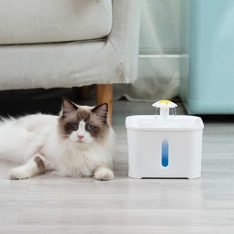 2.5L Automatic Drinking Fountain Pet Cat Water Fountain with LED Electric USB Dog Cat Pet Mute Drinker Feeder Bowl Pet