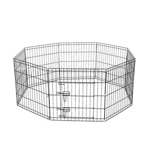 Foldable Dog Fence Crate 8 Panels For Indoor/Outdoor Pet Cage Animal Metal Fence