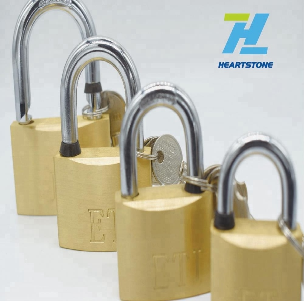 Pujiang heavy duty cross key brass padlock