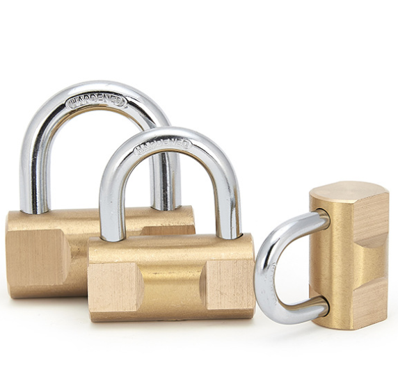 Hot selling real factory hammer brass security padlock