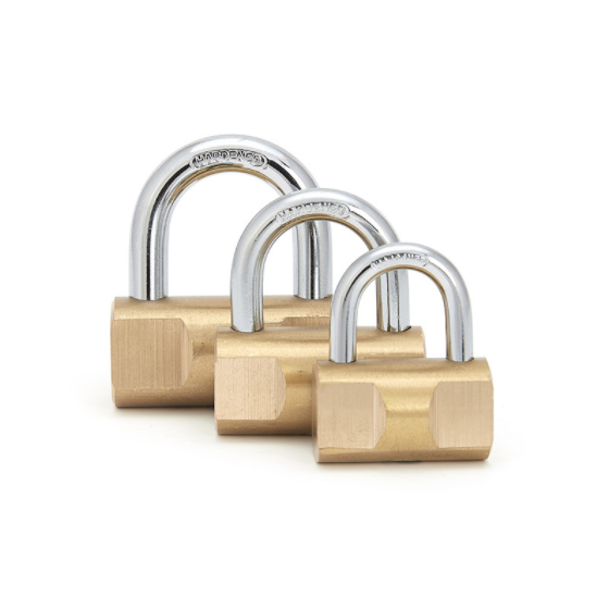 Hot selling real factory hammer brass security padlock