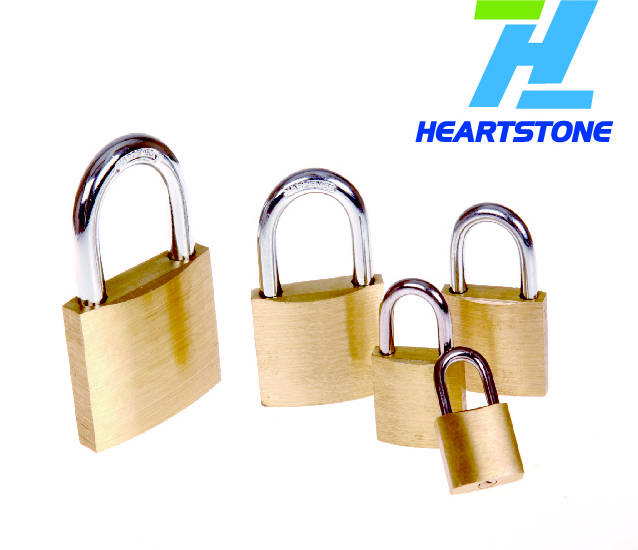 Custom Candado Lock Top Security copper Padlock Keyed Alike Different brass padlock in stock