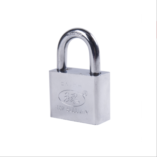 Brass cylinder atomic chrome plated insert card package key alike high quality padlock