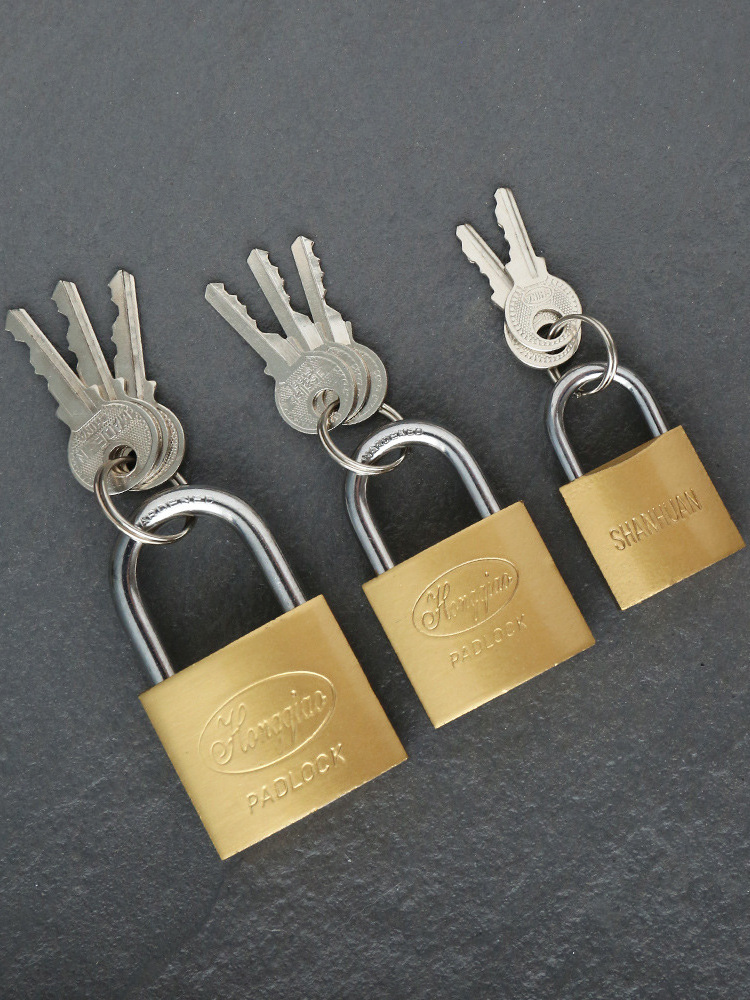 20-75 mm color box iron brass painted bulk selling padlocks