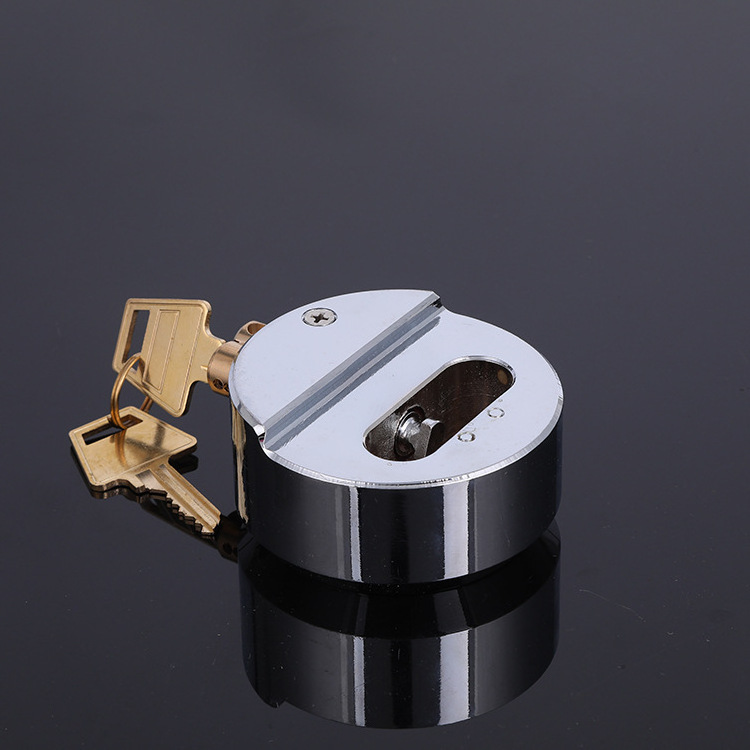 Round 73 mm lock core copper, anti-shear anti-sawing container warehouse, invisible lock beam round steel lock