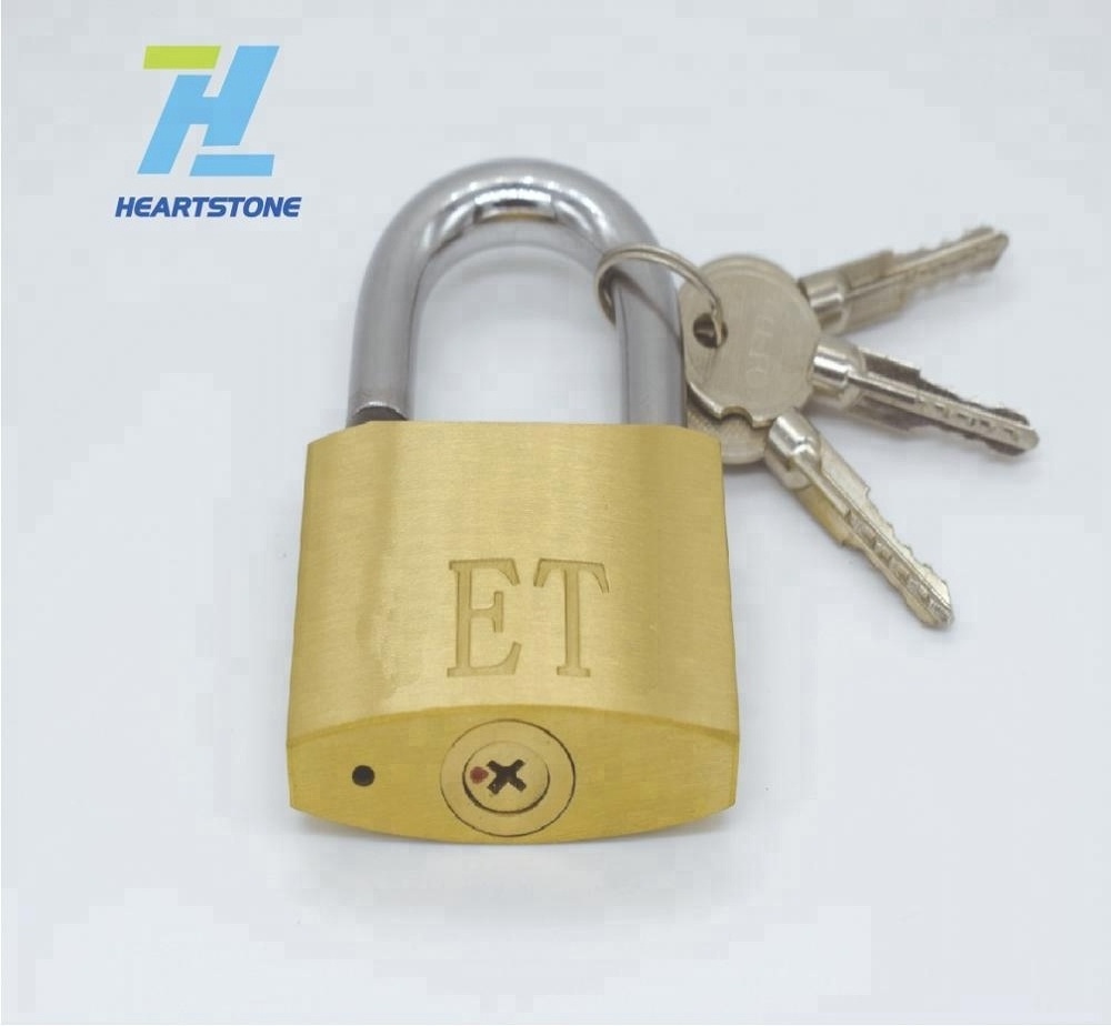 Pujiang heavy duty cross key brass padlock