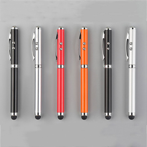 4 in 1 laser pointer ballpoint pen with stylus pen and flash light