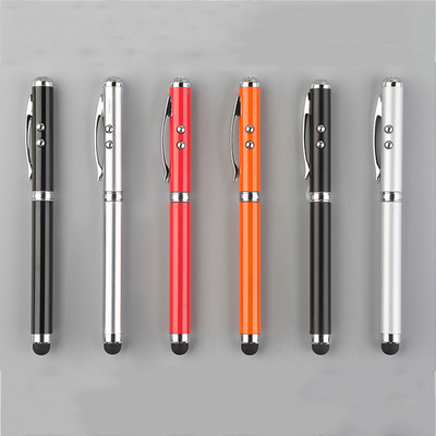 4 in 1 laser pointer ballpoint pen with stylus pen and flash light