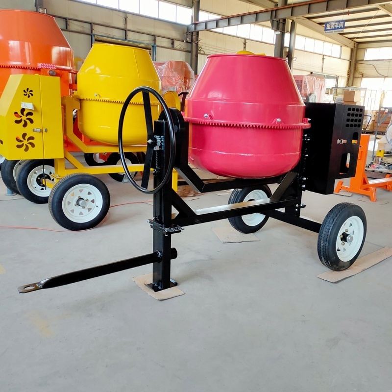 1 Bagger Cement Concrete Mixer Air-cooled Diesel Engine 6HP Mixing Power ISO9001