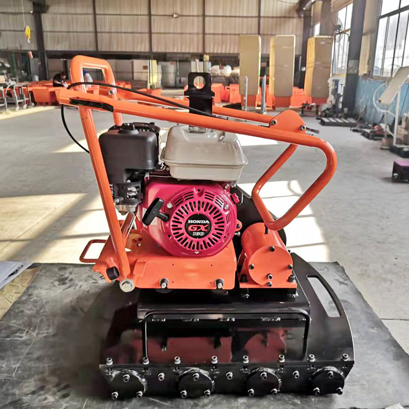 Floor tile flat rammer laying color brick high efficiency rammer hand vibration color brick tamping machine laying floor tile