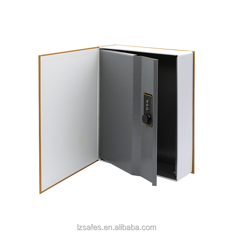 Diversion Book Safe with Combination Lock, Small Safe Secret Hidden Metal Lock Box