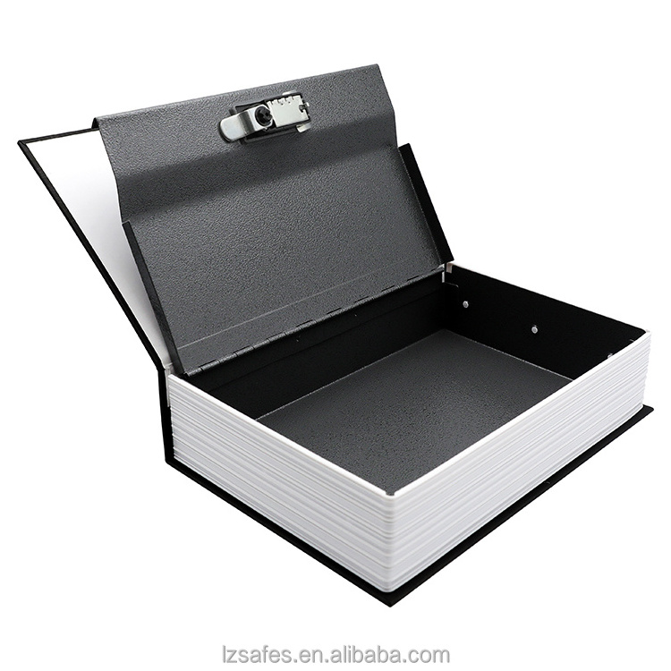 Diversion Book Safe with Combination Lock, Middle Safe Secret Hidden Metal Lock Box