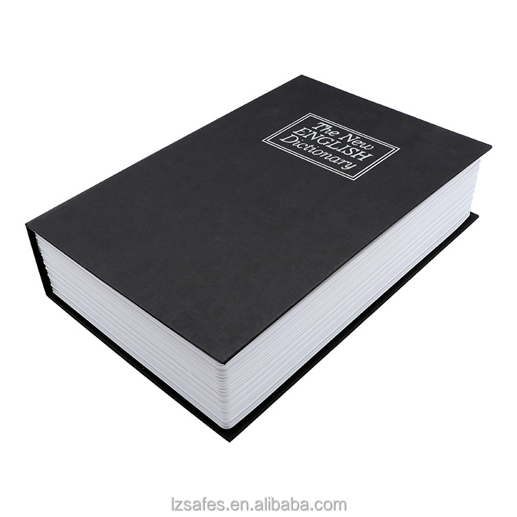 Diversion Book Safe with Combination Lock, Middle Safe Secret Hidden Metal Lock Box