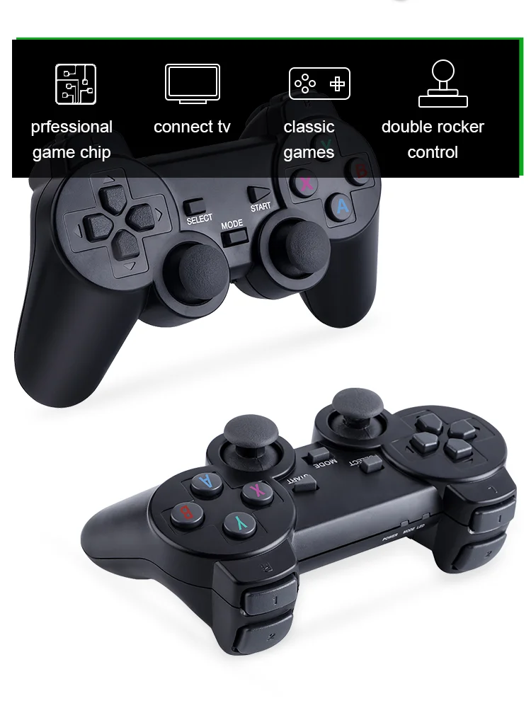 TV Family Controller For Nintendo PS M8 Video Game Consoles 4K HD 2.4G Wireless 10000 Games Retro Mini Classic Gaming Gamepads