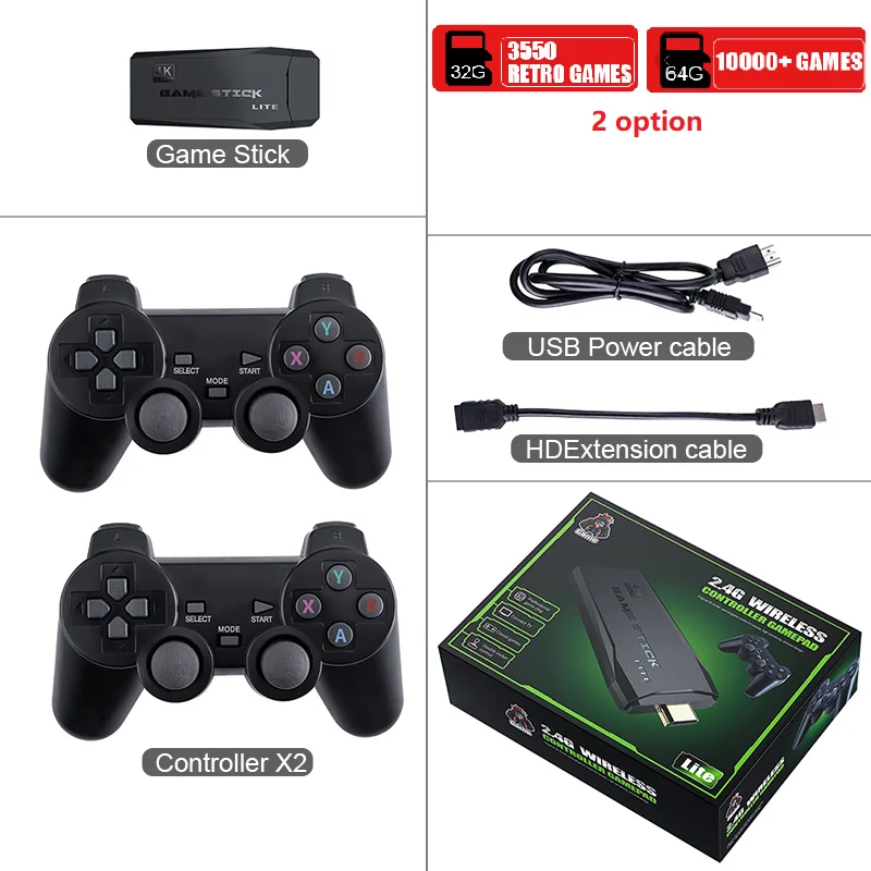 M8 Video Game Consoles 4K HD 2.4G Wireless 10000 Games Retro Mini Classic Gaming Gamepads TV Family Controller For Nintendo PS