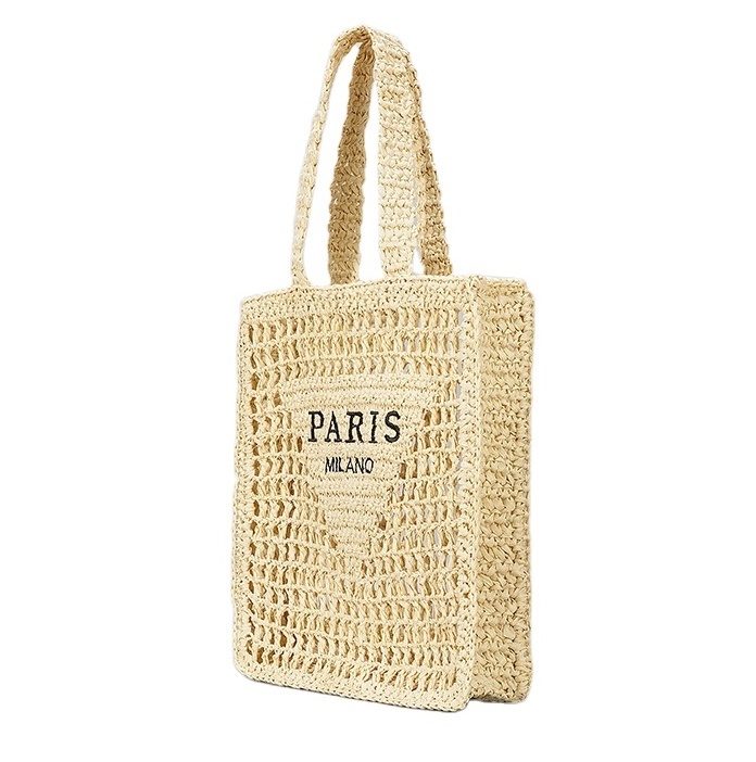 Wholesale beach bag Straw Hand-woven crochet bag Large Shopping Beach Tote crochet bags for Women