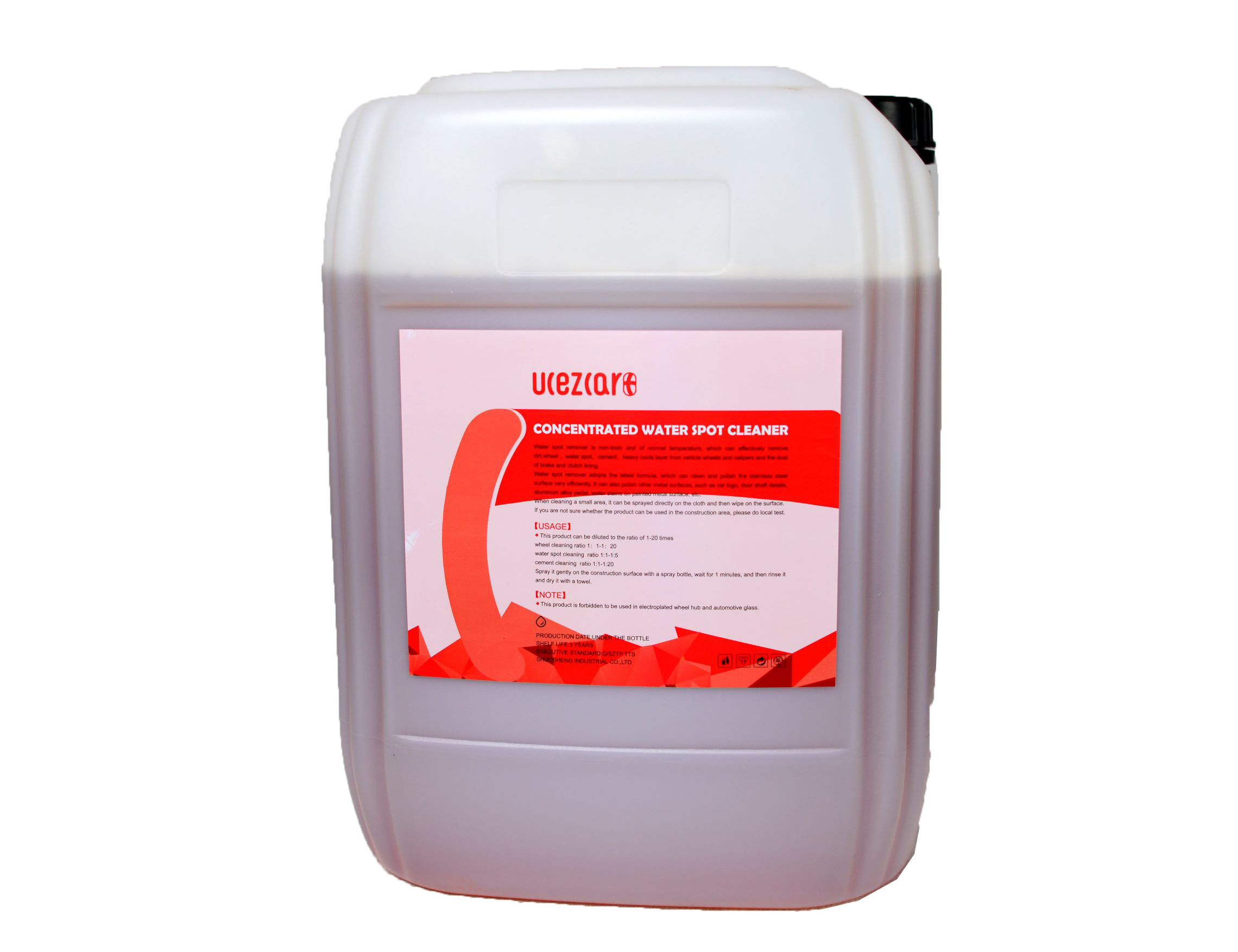 5 gallon super concentrated iron dust brake removal spray car wheel cleaner