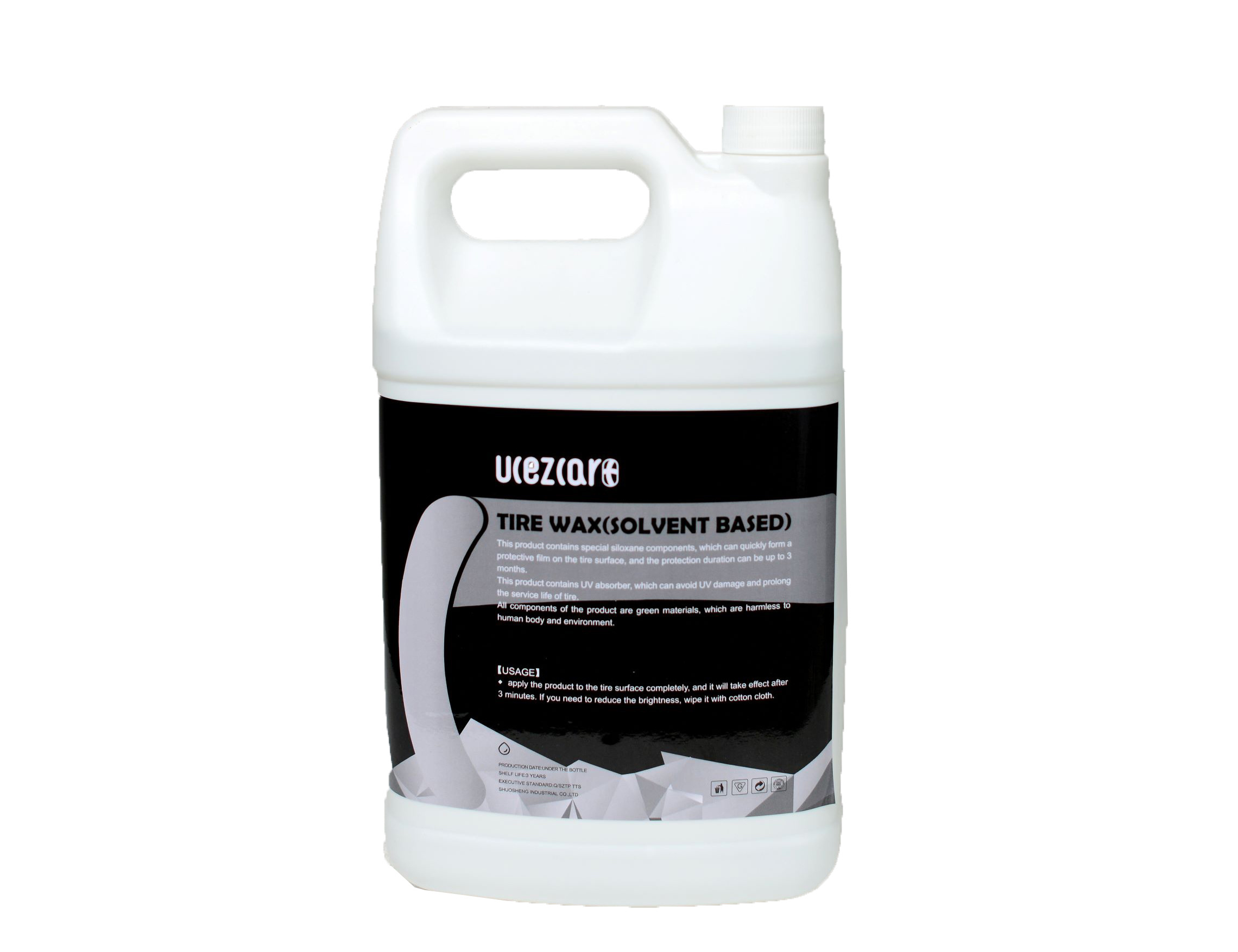 Leading-edge UCEZCAR+ 5 gallons car detailing products tire shine 500ml car detailing chemicals tire wax liquid spray shining