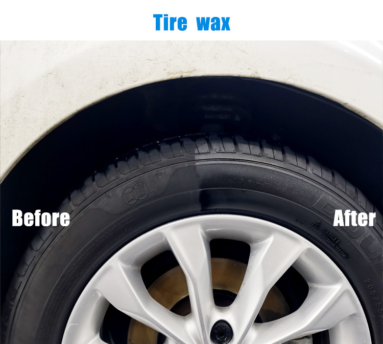 hot-selling UCEZCAR+ 500ml  water based type wax tire coating shine waterproof polishing liquid spray