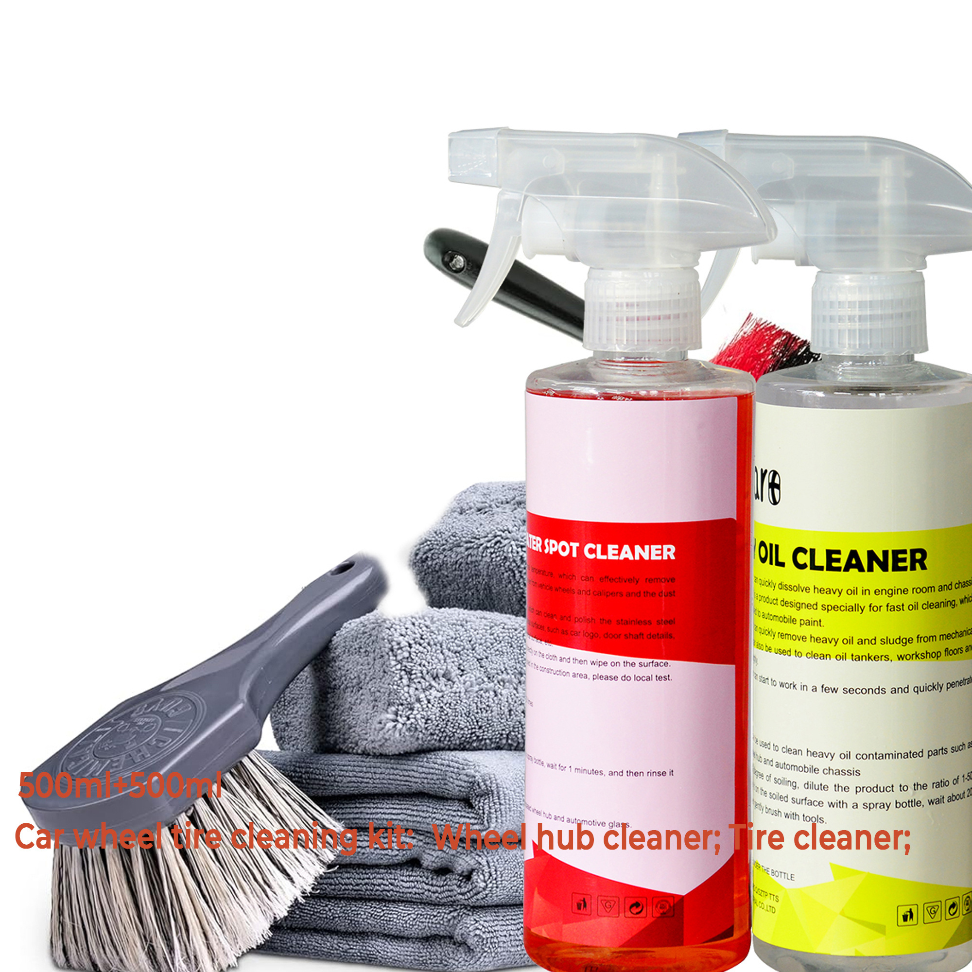 Best selling velgen reiniger UCEZCAR+ 500ml car tire cleaner engine surface degreaser cleaner foaming liquid spray