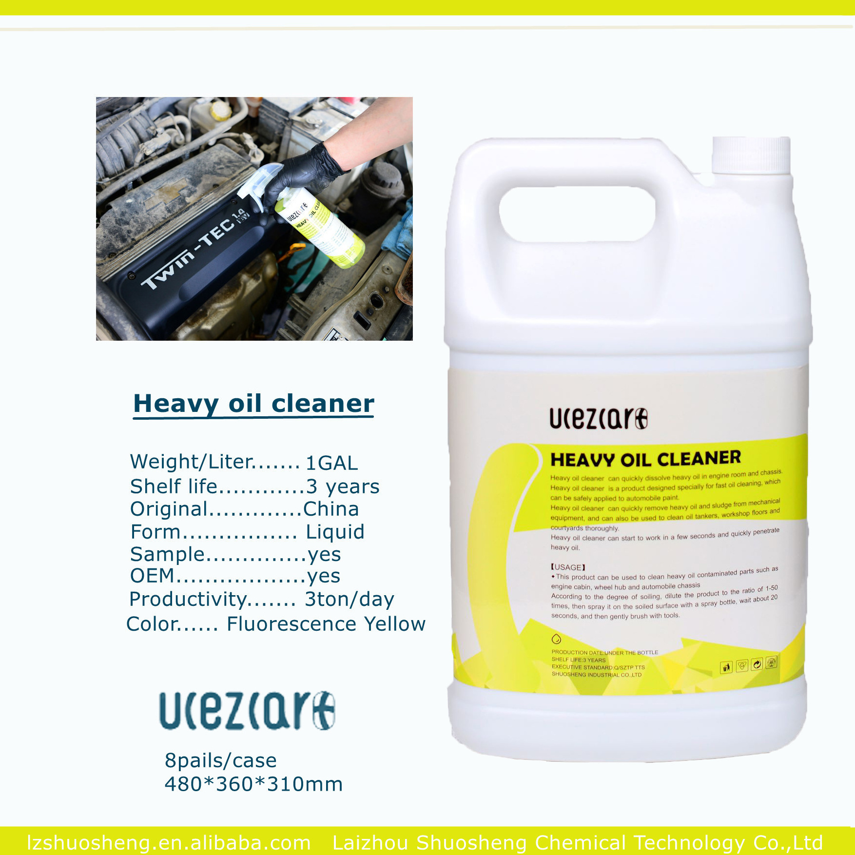 HOT UCEZCAR+ Concentrate Car Engine degreaser and dust Clean chemical liquid foam spray tire cleaner spray