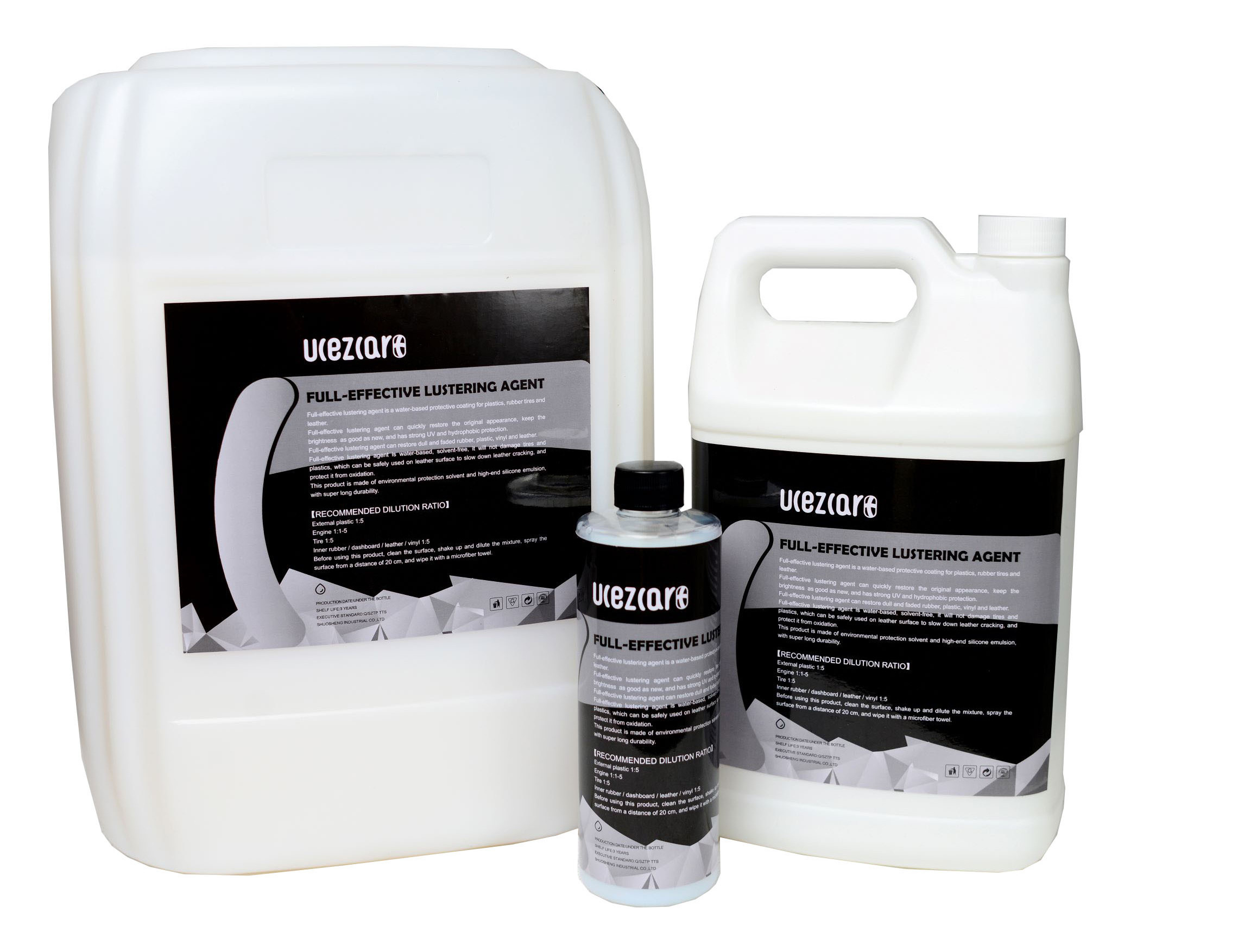 New design  UCEZCAR+ 1 GAL car care cleaning set detailing liquid polish nano ceramic coating interior for plastic in the car