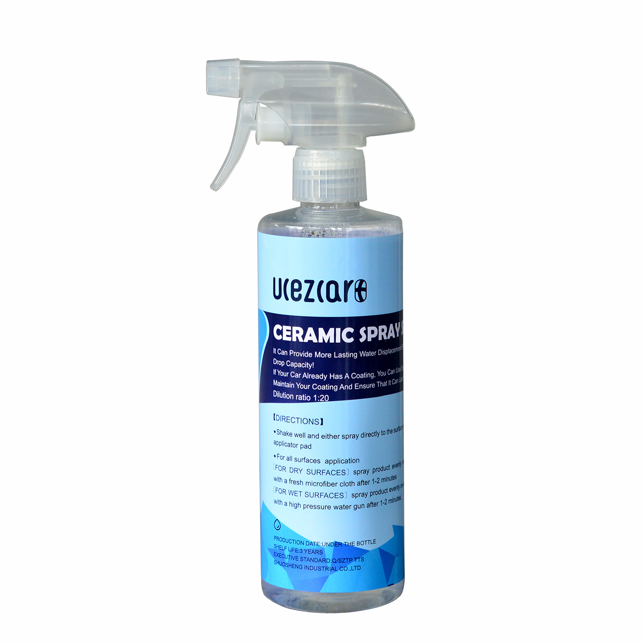 car Ceramic coating UCEZCAR+ 9H crystal plating spray 500ml Ceramic Pro as the genuine coating nano spray