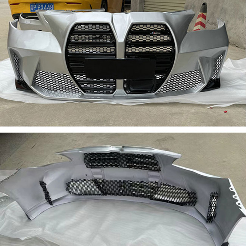 M3 Style Car Bumper Front Bumper ABS Material Body Kits Exterior Assembly with Grille for BMW 5 Series E60 2004-2010 Bodykit